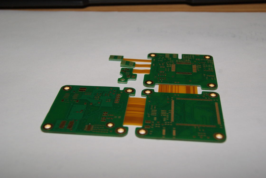 8mil Min Line Space Rigid Flex PCB dengan Gerber/PCB File Dibutuhkan dan 0,075mm Min. Line Width/Spacing