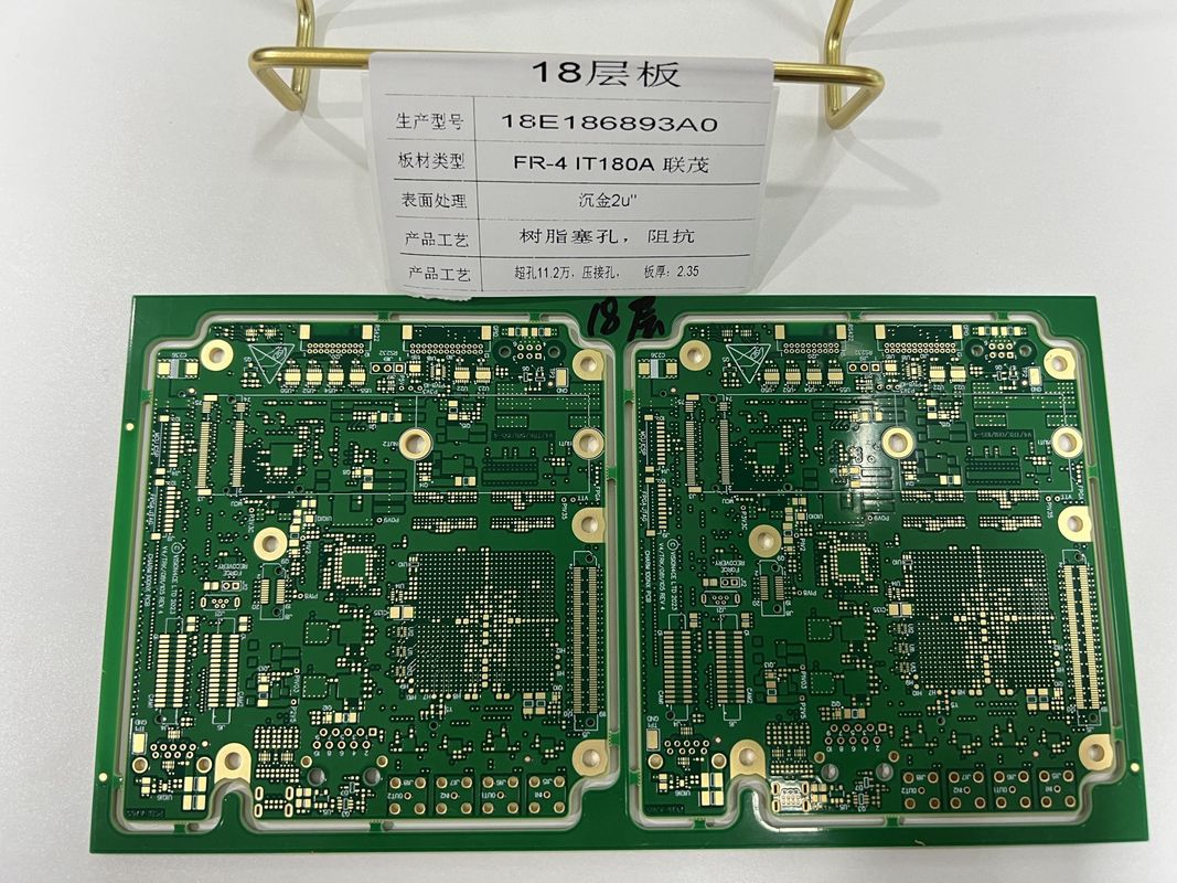 Density Interconnector 6-32L HDI PCB Board 3/3 Mil Dengan 0,25mm BGA IT180 ENIG3-8u