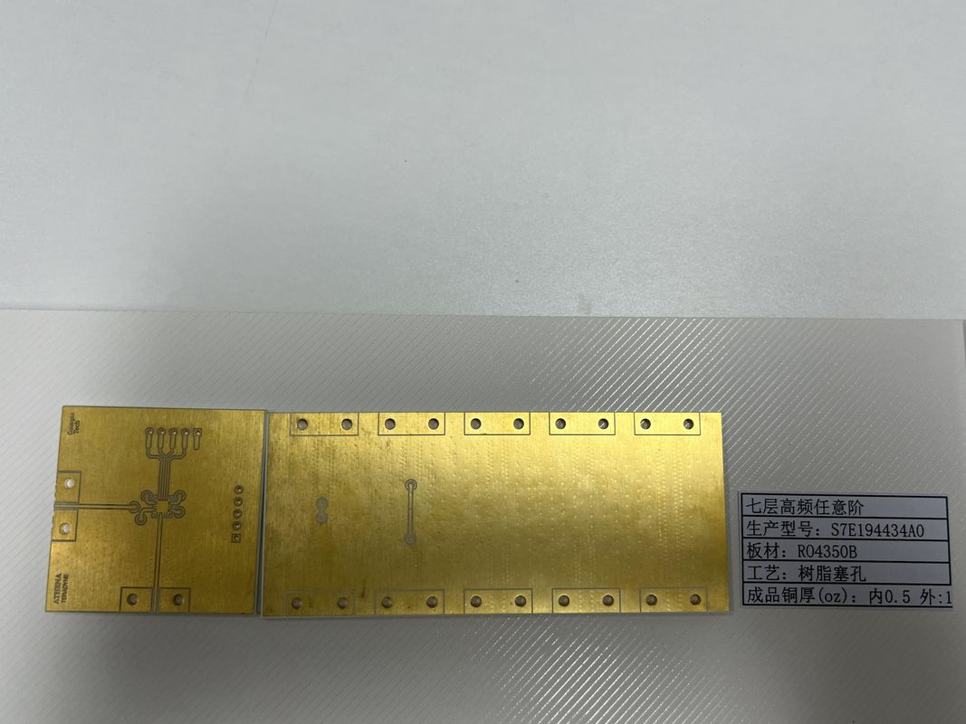 7 Lapisan Rogers PCB Board Dengan ENIG 3U