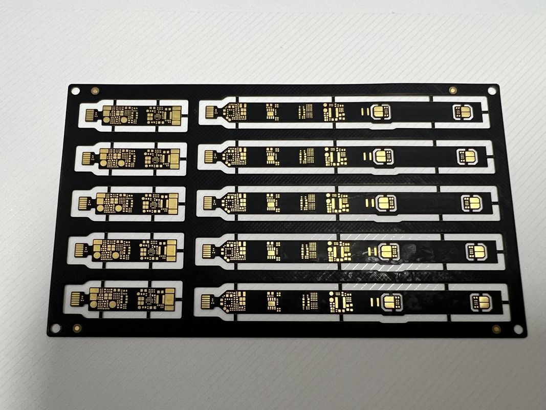 Lokal Density Sanforized Rigid Flex PCB Assembly 4 Lapisan 0.1mm Trace dengan SMD BGA Components