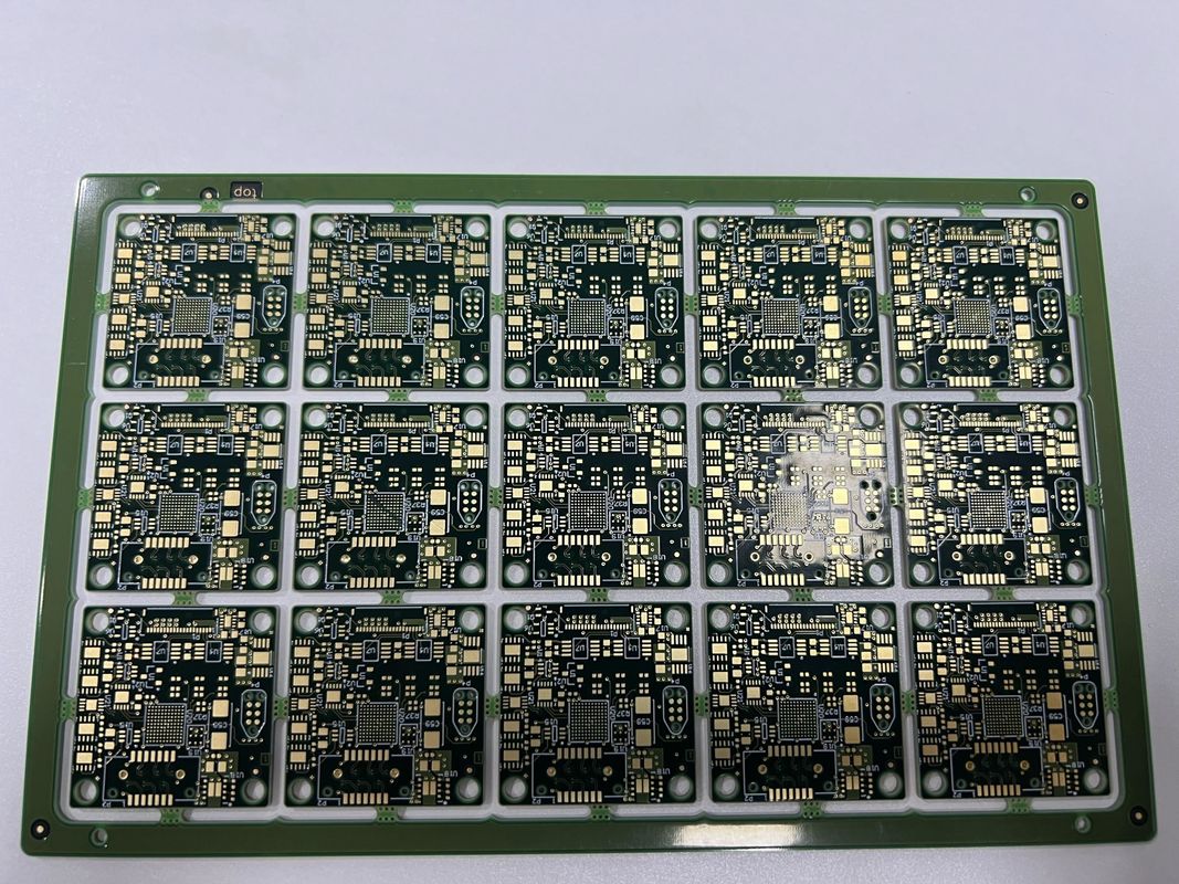 Papan sirkuit cetak HDI tahan lama Fr4 It180 Half Hole 0.25Mm Bga 6 Lapisan