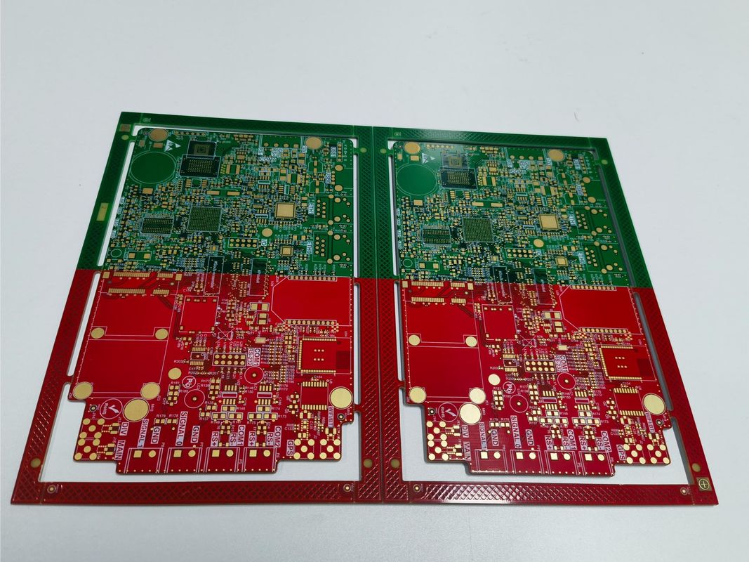 Advanced Multilayer PCB Board 4 Warna Solder Mask Dalam Satu PCB Board
