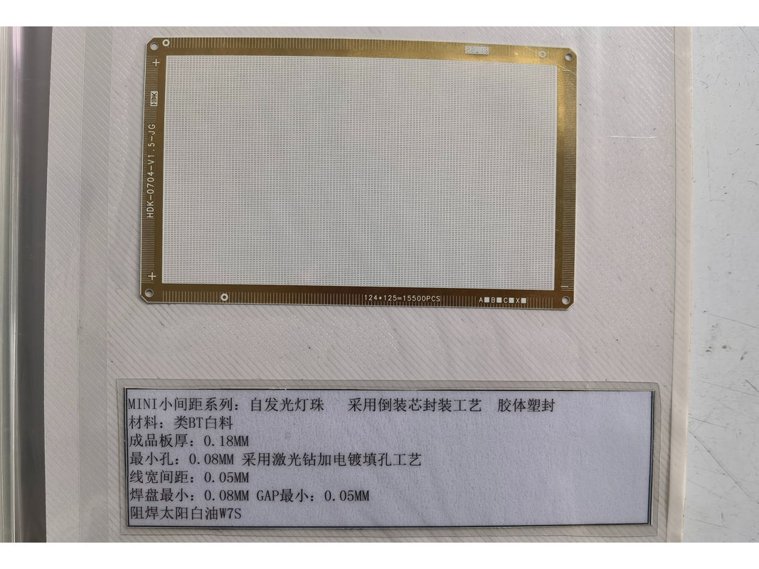 ENIG Permukaan Akhir Keramik atau BT kaku IC Substrat PCB 1oz Tembaga Berat