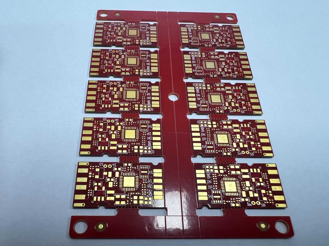 0.10 mm Diameter Lubang Minimal Multilayer PCB Board dengan 20um Cooper Di Lubang dan 100% Tes Listrik Sebelum Pengiriman