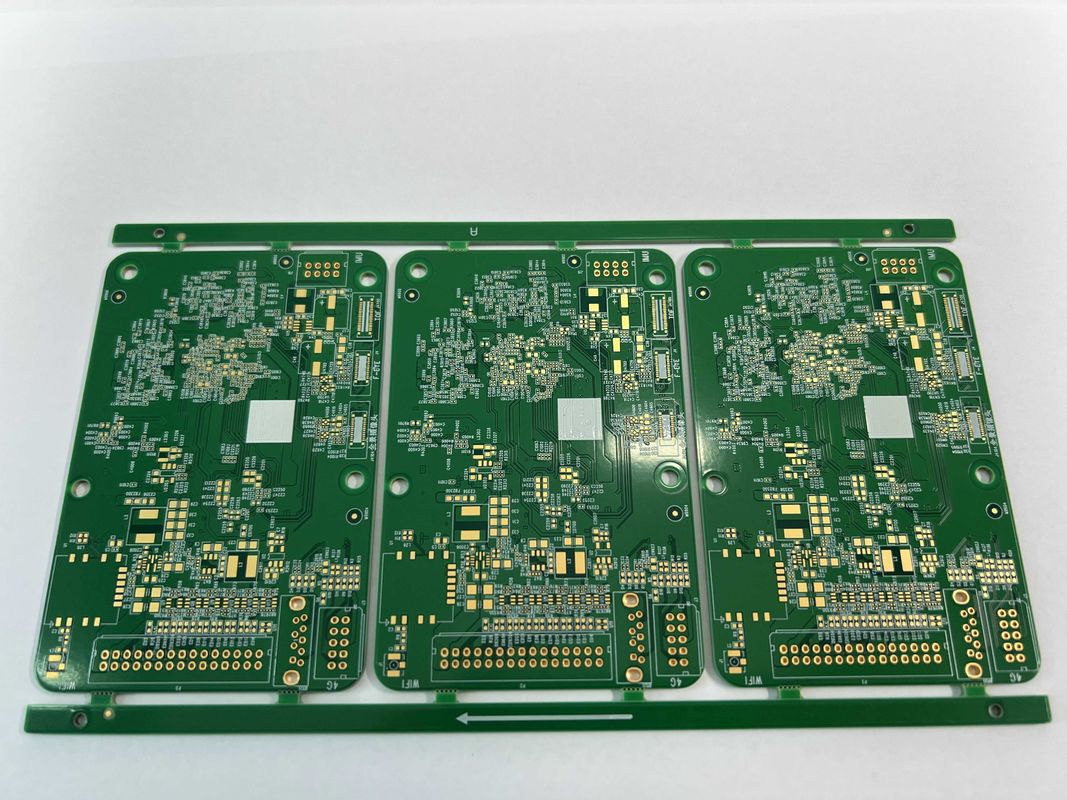 Gold Finger Multilayer Circuit Board dengan 0.2mm Min. Ukuran Lubang dan OSP Surface