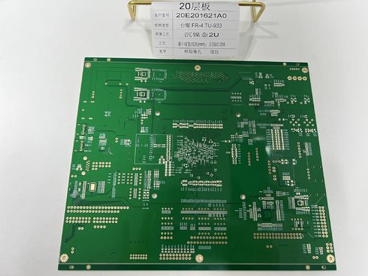 6-32 Lapisan HDI PCB Manufaktur dengan 0.25mm BGA dan Half Hole untuk Socket Lampu 20 Lapisan Tuc TU-933 PCB kecepatan tinggi