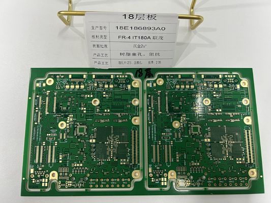 Density Interconnector 6-32L HDI PCB Board 3/3 Mil Dengan 0,25mm BGA IT180 ENIG3-8u
