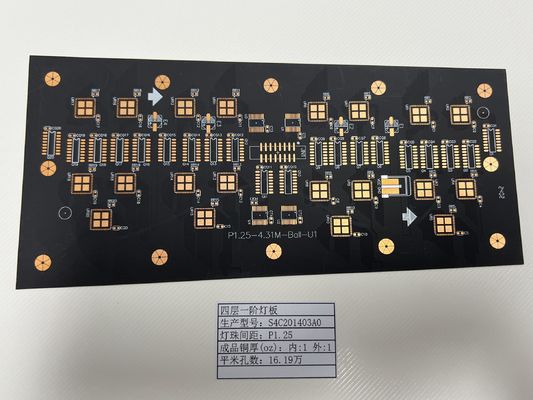 LED Screen P1.25 4L 1+N+1 HDI Spesial PCB Board Dengan Ukuran Lubang Minimal 0,15mm Untuk Aplikasi Soket Lampu